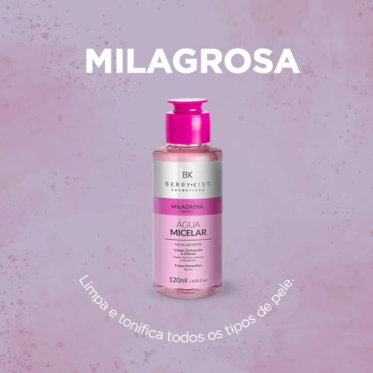 Água Micelar Milagrosa Berry Kiss (BK) – 120ml