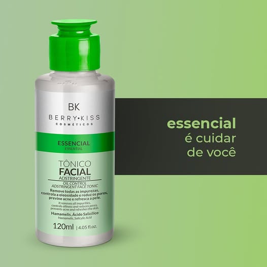Tônico Facial Adstringente Essencial - Berry Kiss