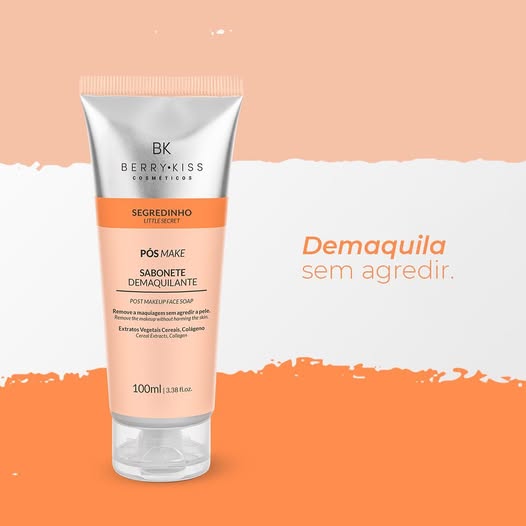 Sabonete Demaquilante Pós-Make Segredinho Berry Kiss (BK) – 100ml