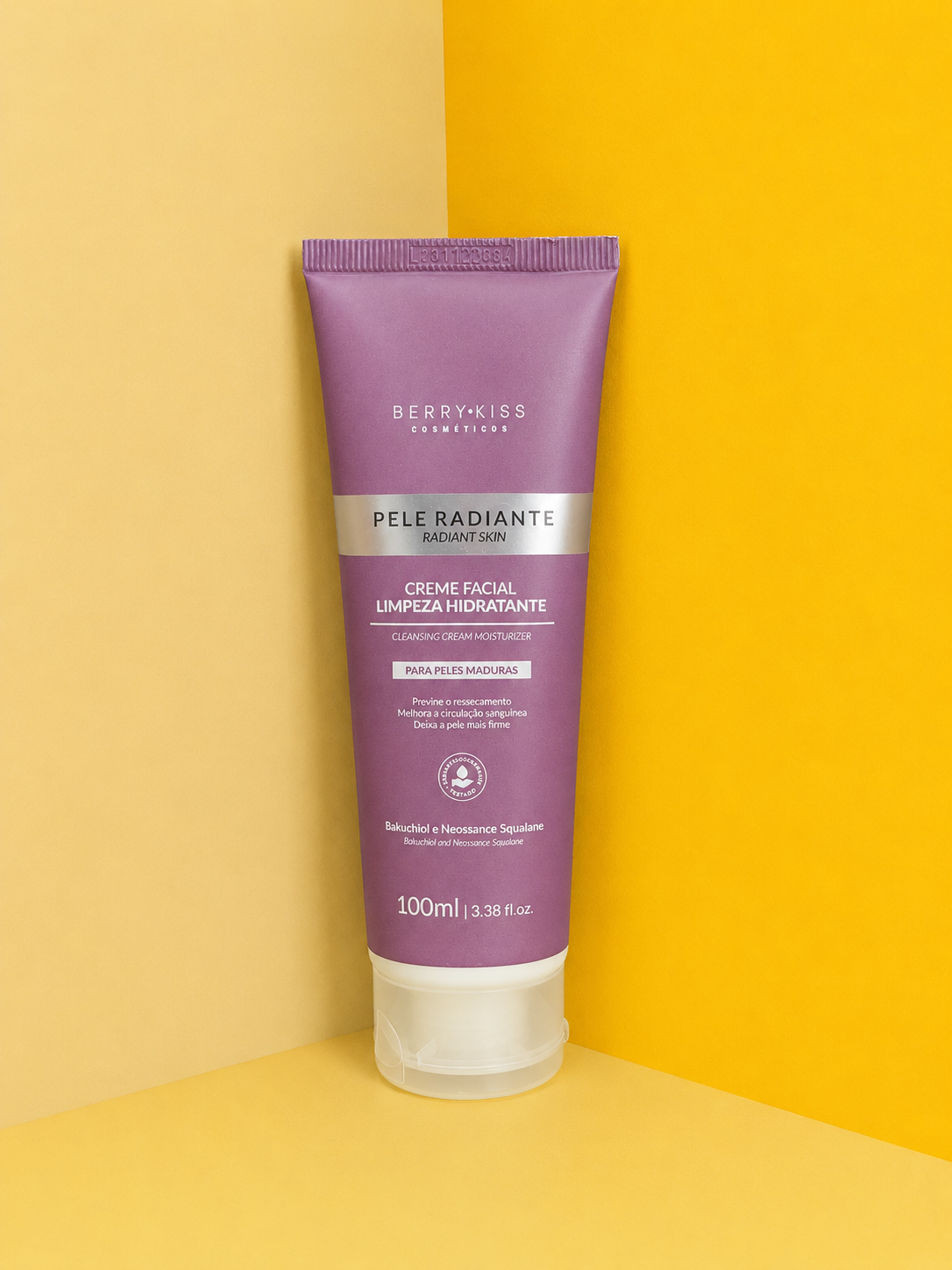 Creme Facial Limpeza Hidratante Berry Kiss Pele Radiante – 100ml